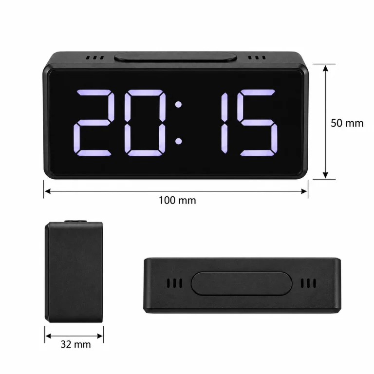 ابعاد ساعت رومیزی دیجیتال LED مدل 8039